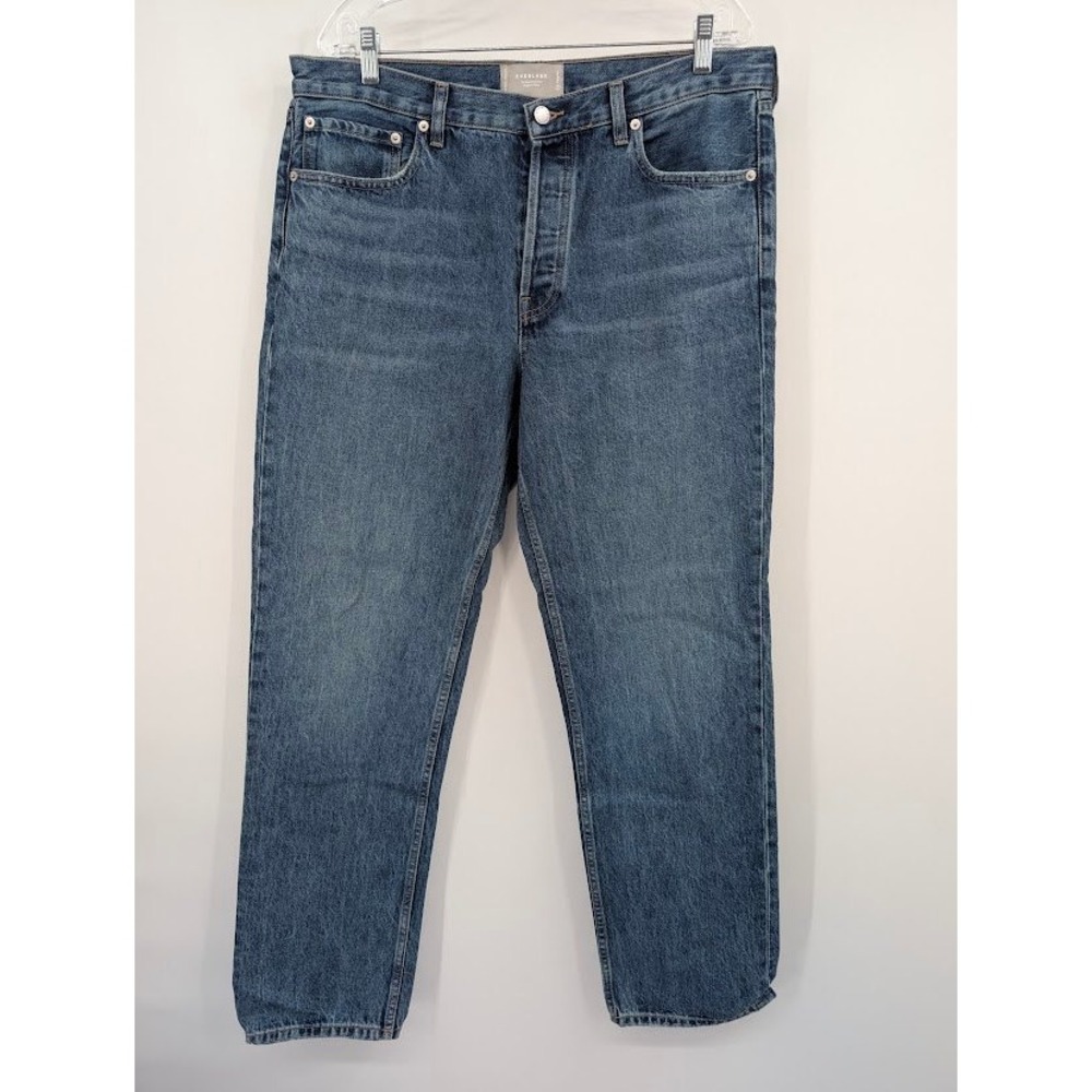 Everlane The Everybody Jean Medium Wash Denim Straight Jeans Women's sz 32